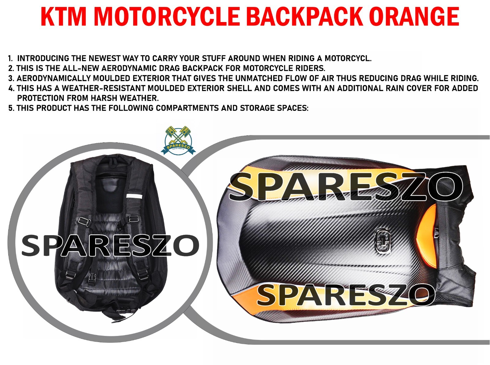 KTM MOTORCYCLE BACKPACK, ORANGE | eBay KTM MOTORCYCLE BACKPACK, ORANGE | eBay