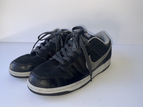 【doncat】 NIKE 6.0 Skateboard SB Dunk Low Black Gray Suede Men's 10.5