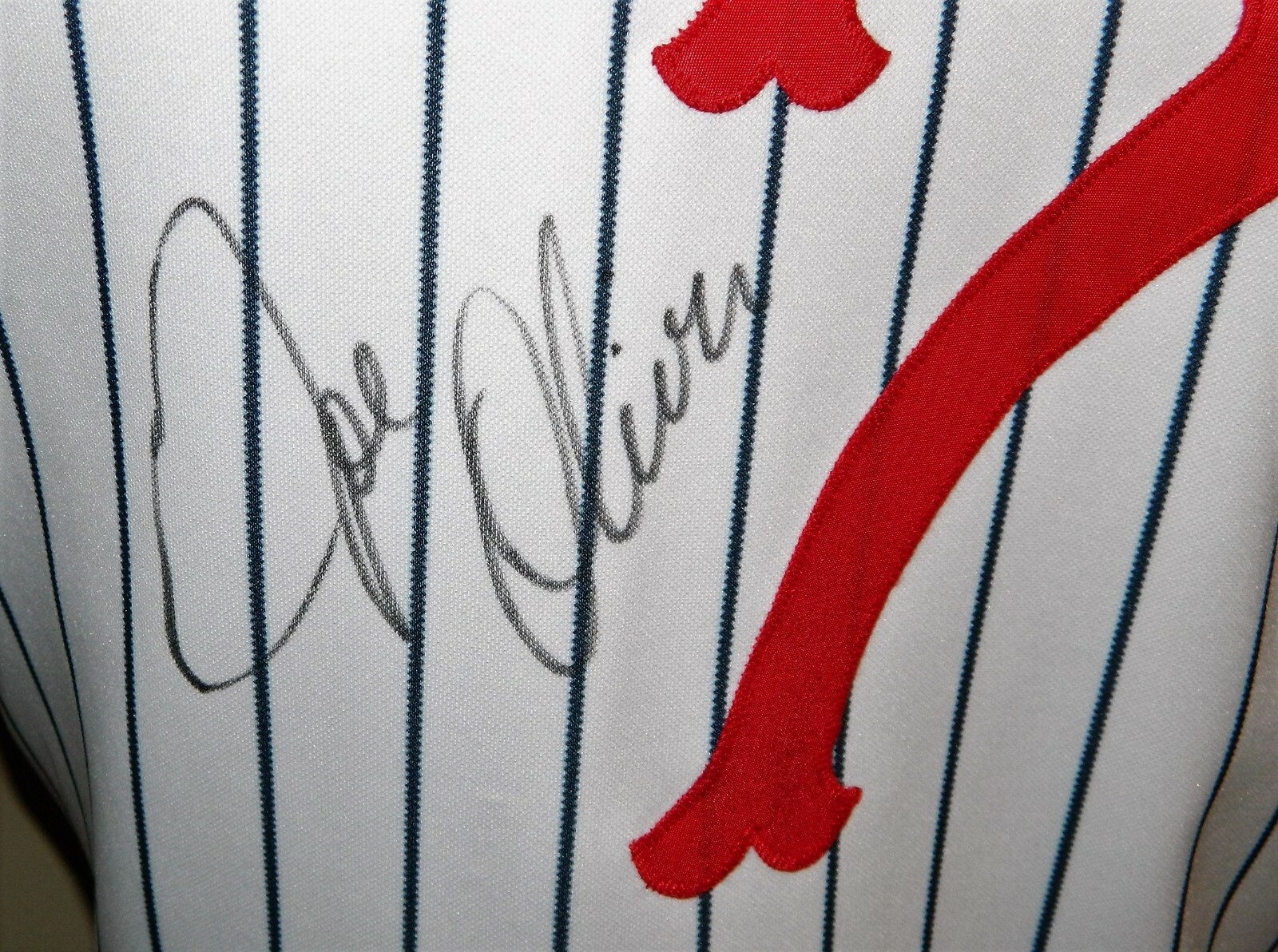 1998 Joe Oliver Autographed Game Worn Detroit Tigers Home Jersey #7 - AIS