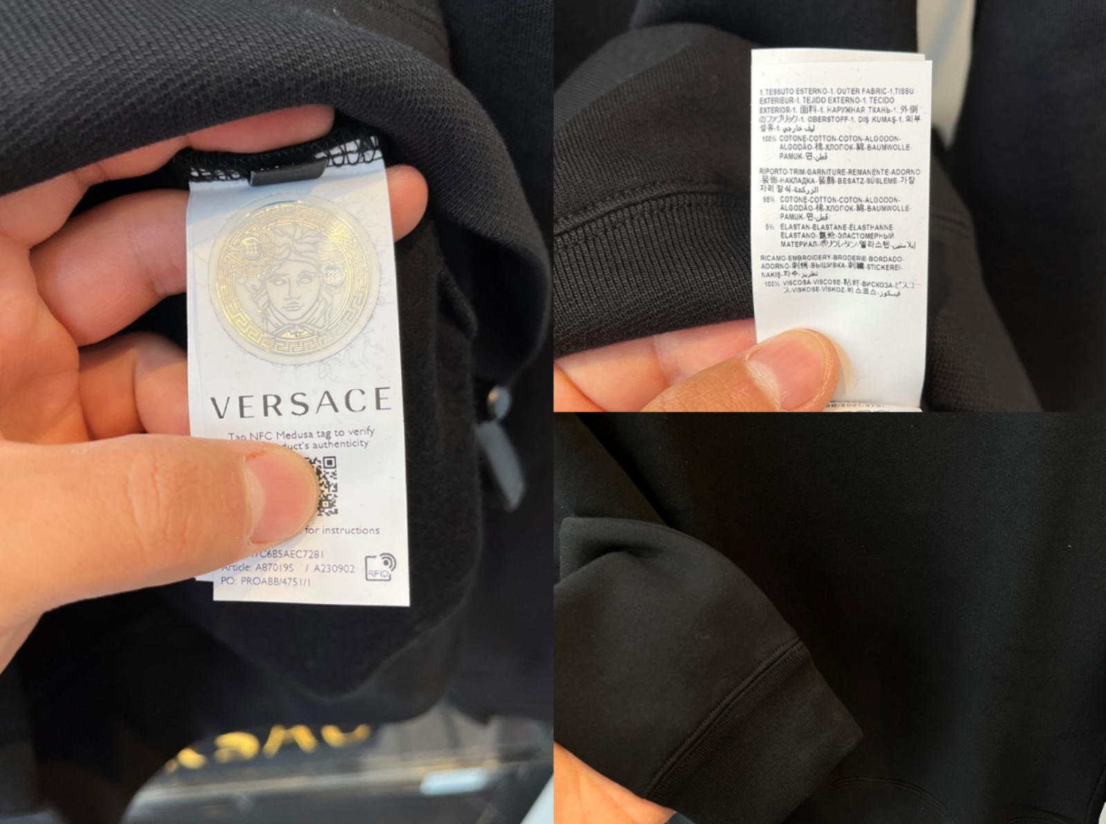 Pre-owned Versace Brushed Embroidery Logo Gold Sweater Sweatshirt Pullover Jumper Xl