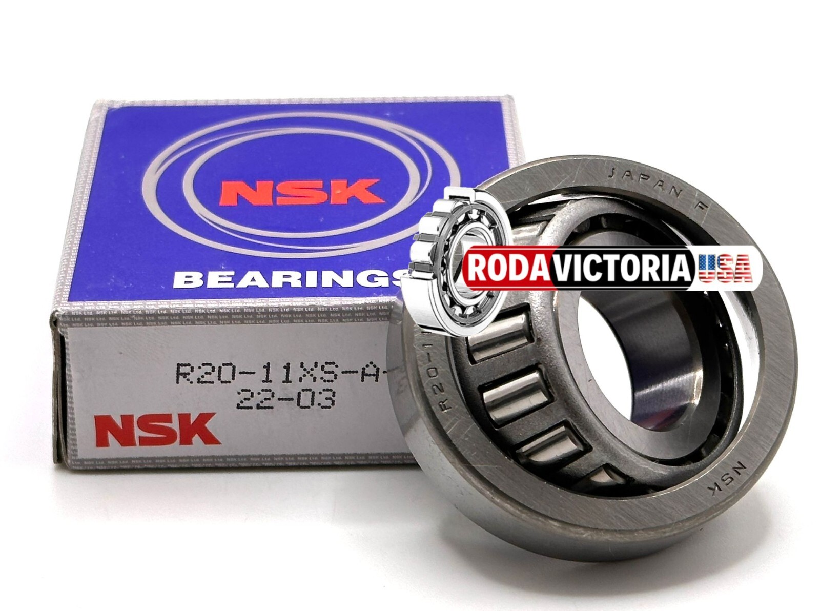 PERI P20Rシャフトラジアル NSK JAPAN R20-11 XS-A TAPERED ROLLER BEARING 20x47x12/12.5