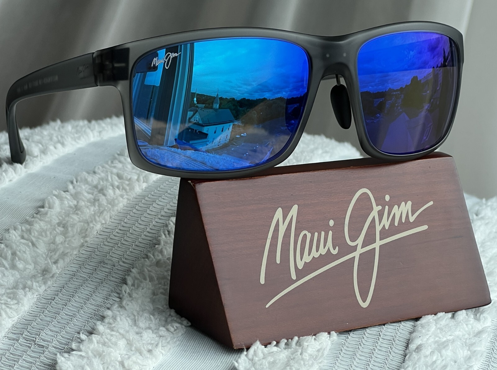 サングラス Maui Jim Maui Jim - Ho'Okipa Blue Hawaii Maui Jim Ho'okipa Blue Hawaii Rectangular Unisex Sunglasses