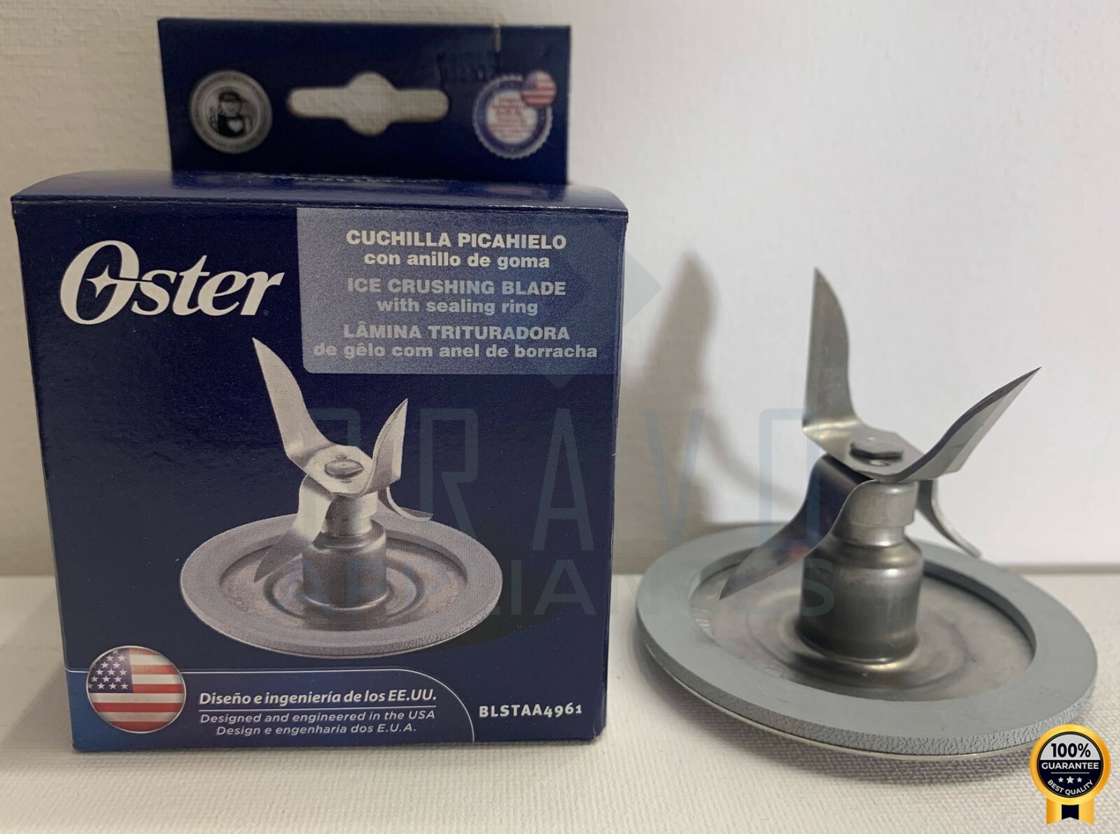 Genuine Oster Blender Stainless Steel Blade 4961 with one Gasket