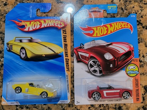 Hot Wheels Set of 2 Ford| Shelby Cobra Concept & '62 Mustang