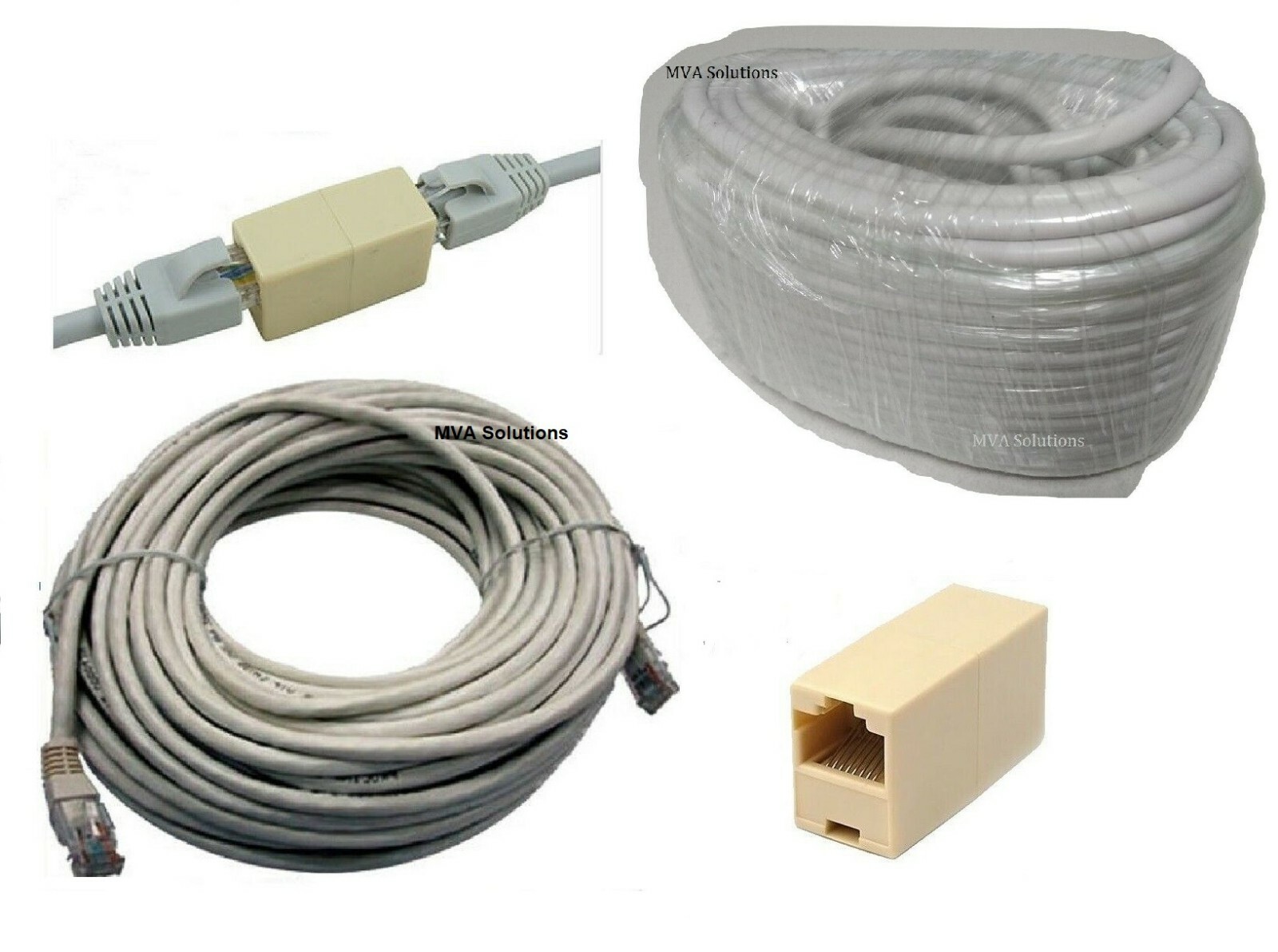 Cable for Swann LAN Cat5e 18M cable with Extender Connector