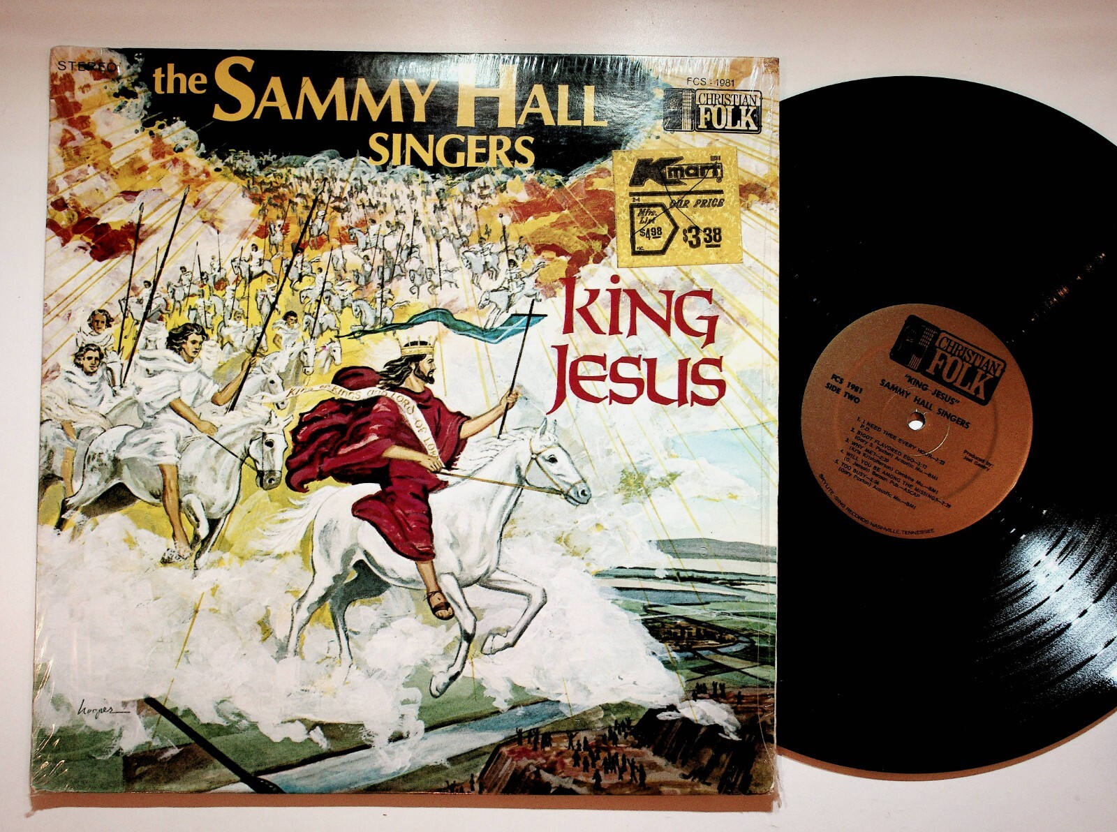 The Sammy Hall Singers King Jesus Gospel Christian Vinyl LP