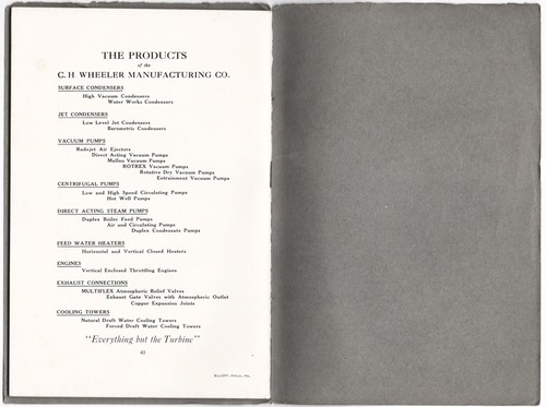1918 C H WHEELER MFG CO RADOJET AIR PUMP TRADE CATALOG STEAM ENGINE ENGINEERING