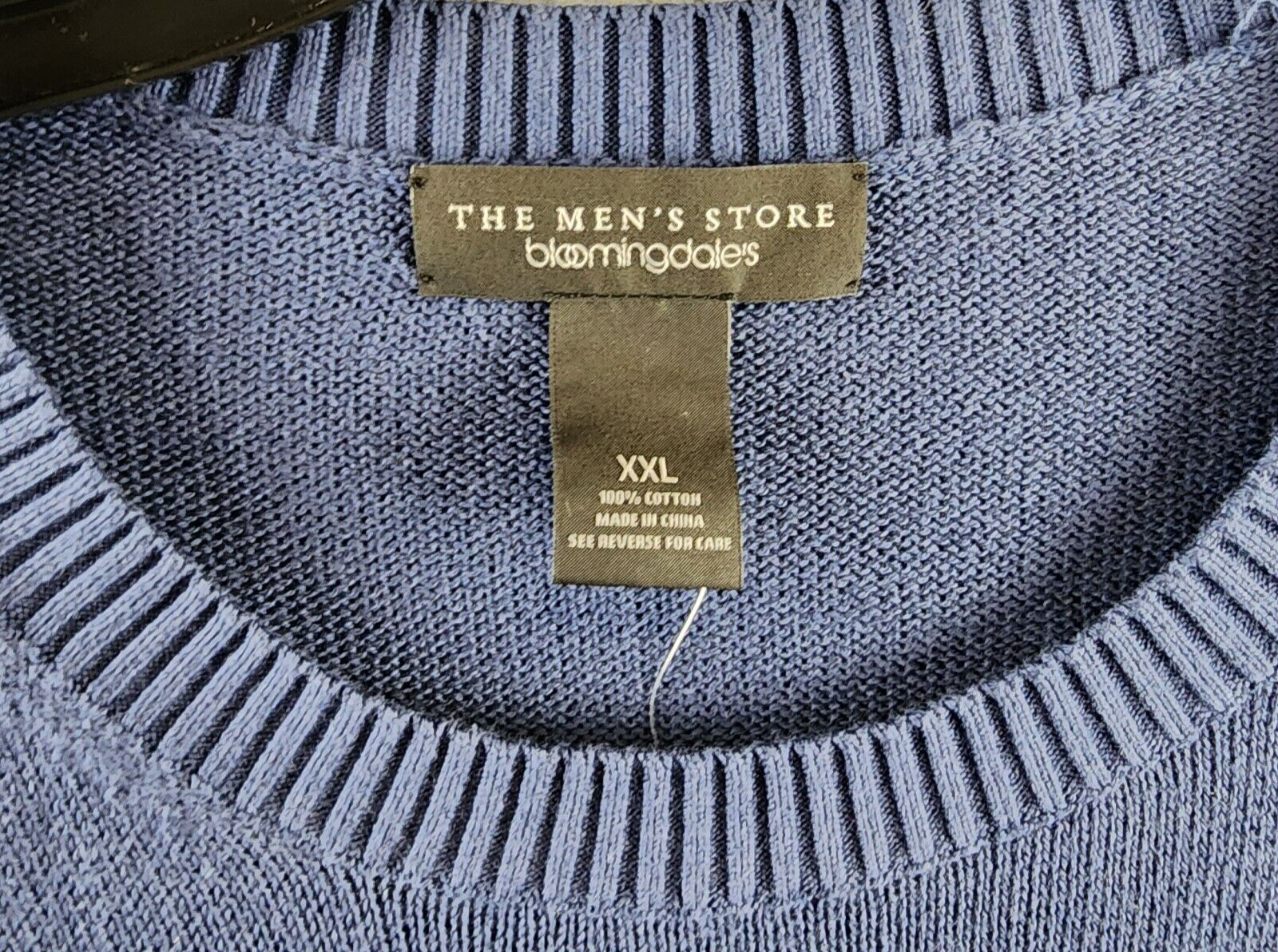The Men's Store at Bloomingdale's Cotton Crewneck Sweater Men's XXL Dark Coronet - Picture 4 of 12