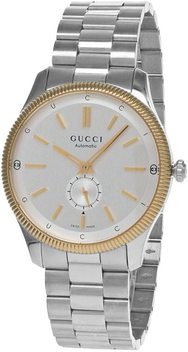 GUCCI Dive AUTO 40MM Orange Dial Steel Men's Watch YA136355