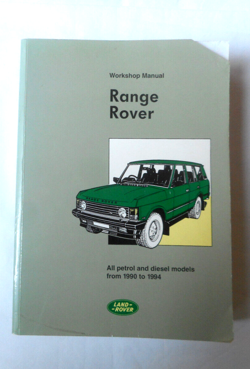 1990 - 1994 RANGE ROVER WORKSHOP SERVICE MANUAL ORIGINAL | eBay
