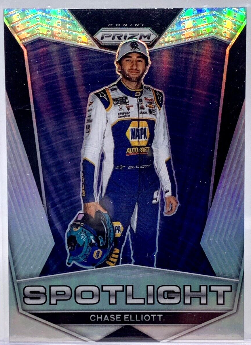 2022 Panini Prizm Racing CHASE ELLIOTT Spotlight Silver Prizm Parallel HOLOGRAM