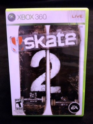 Skate 2 (Microsoft Xbox 360, 2009) CIB Complete w/Manual - Excellent Condition!