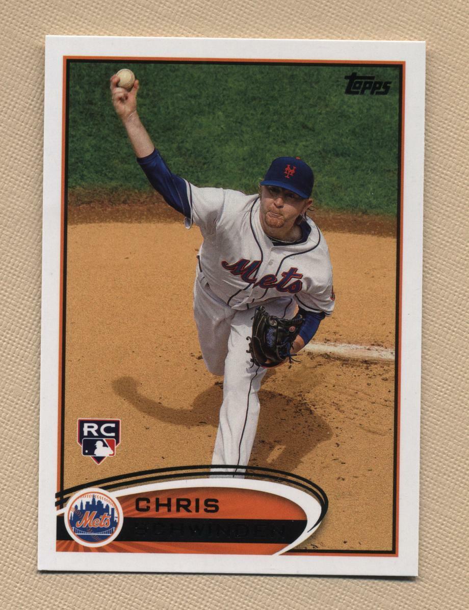 2012 Topps Baseball Chris Schwinden Rookie card (Mets). rookie card picture