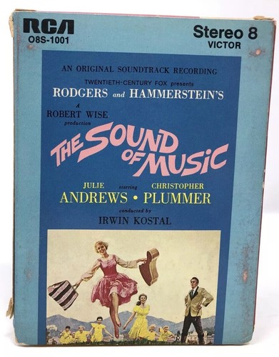The Sound Of Music - 8 Track Tape Soundtrack W/ Box Stereo 8 Julie Andrews