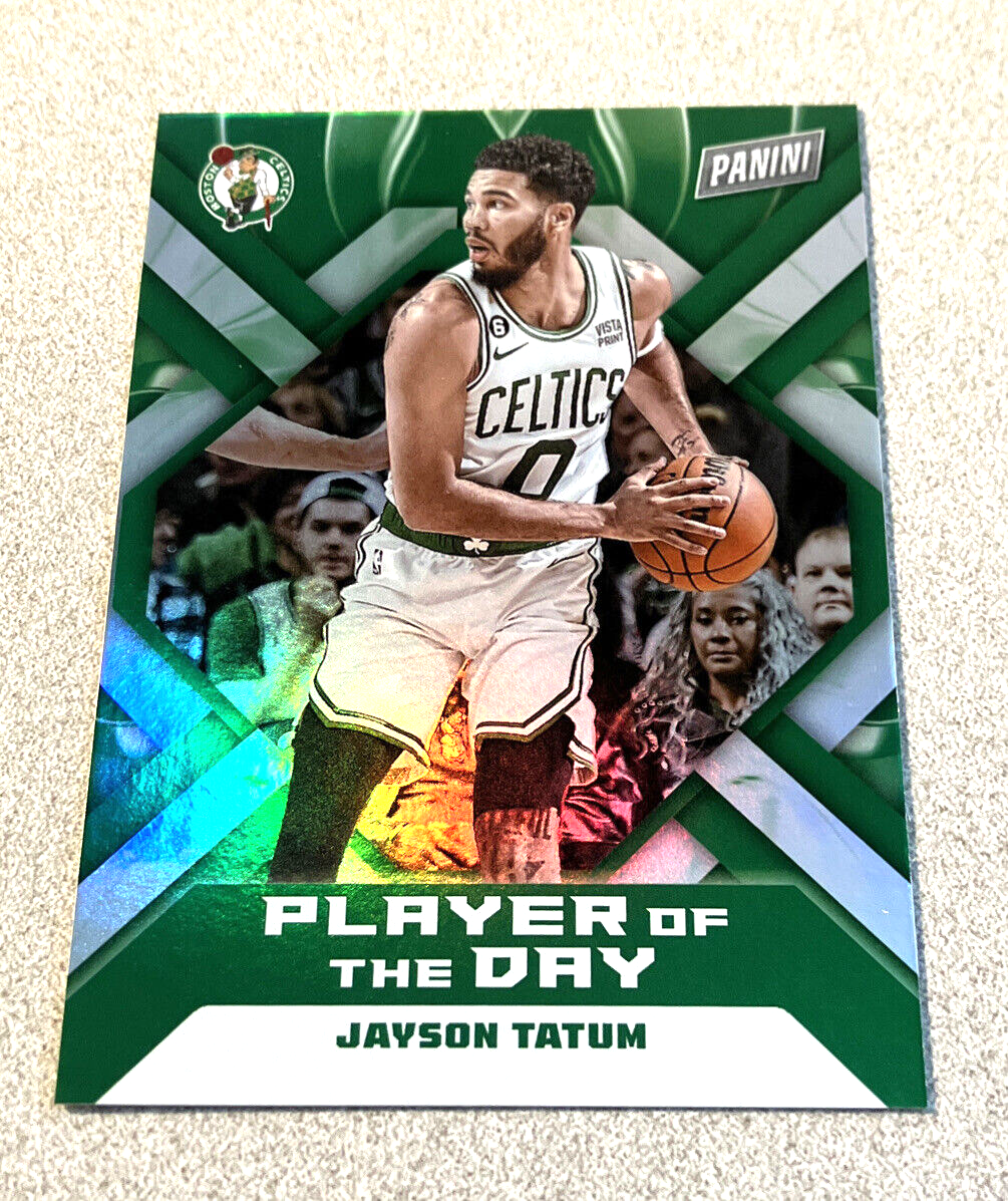 2022-23 Panini Player Of The Day Holo #25 Jayson Tatum
