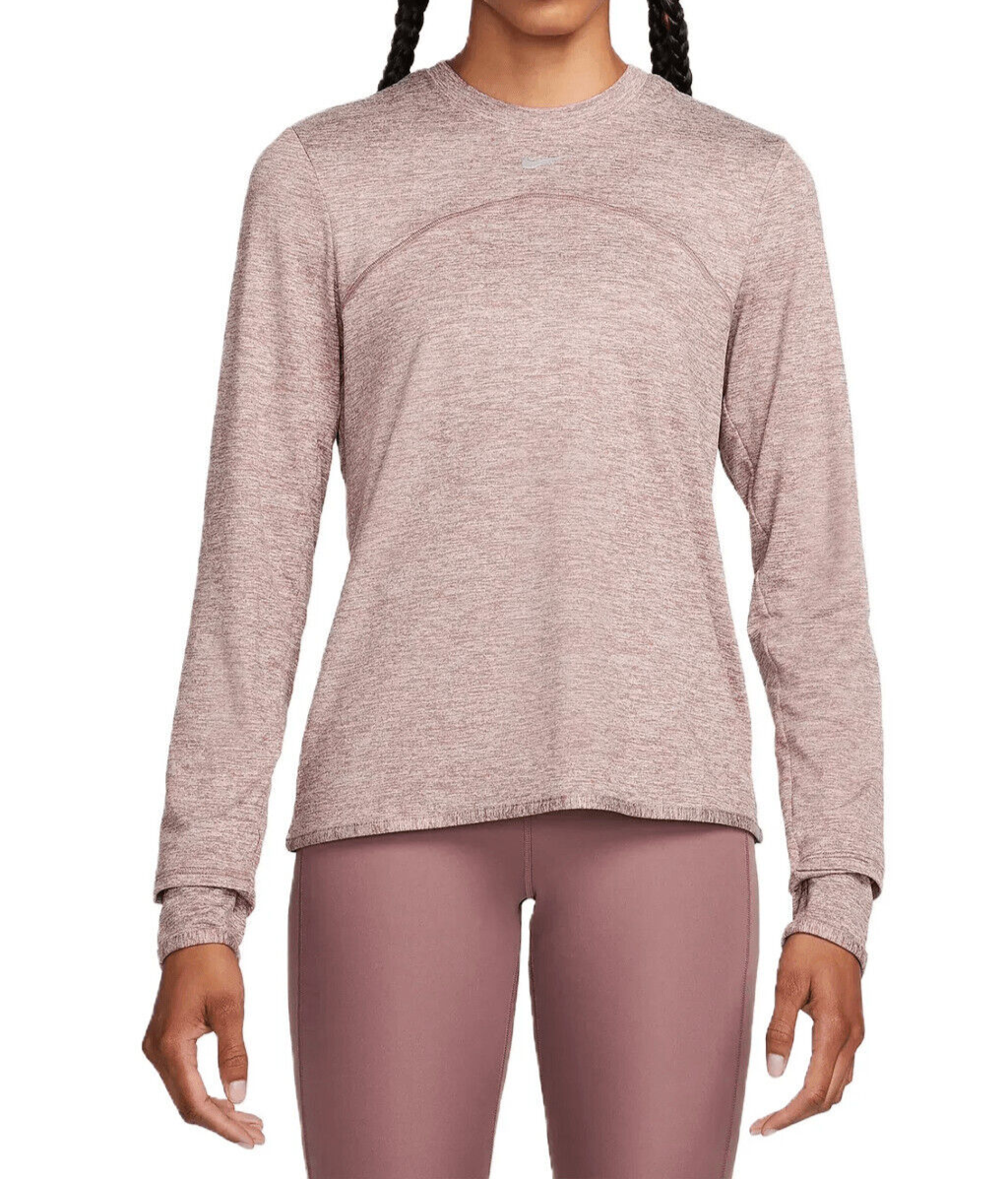 Nike Women' Smokey Mauve Swift Element UV Crew Running Top Nike Women' Smokey Mauve Swift Element UV Crew Running Top