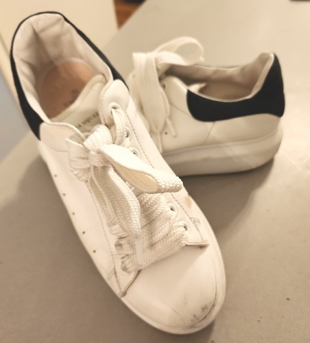 Women Sz 39 US 8.5 Elgar D Alexander McQueen white Chunky Sneaker