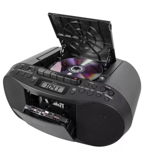 Sony CFD-S70 CD/Cassette-Corder Mega Bass Boombox, AM/FM, Headphone/Line-in Jack