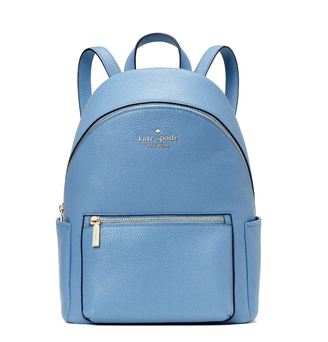 New Kate Spade Leila Medium Dome Backpack Leather Dusty Blue