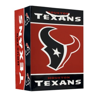 HOUSTON TEXANS OFFICIAL NFL 13 Inch X 10 Inch GLOSSY GIFT BAG