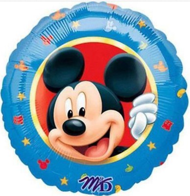 XL Disney 27/" Mickey Mouse Head Foil Mylar Disneyland Birthday Party Balloon