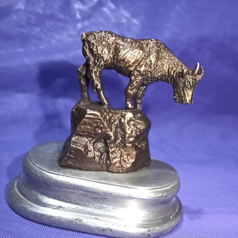 Billy Goat Mountain Goat Rock Goat doll  Miniature Bronze Smallest Bronze Ever!