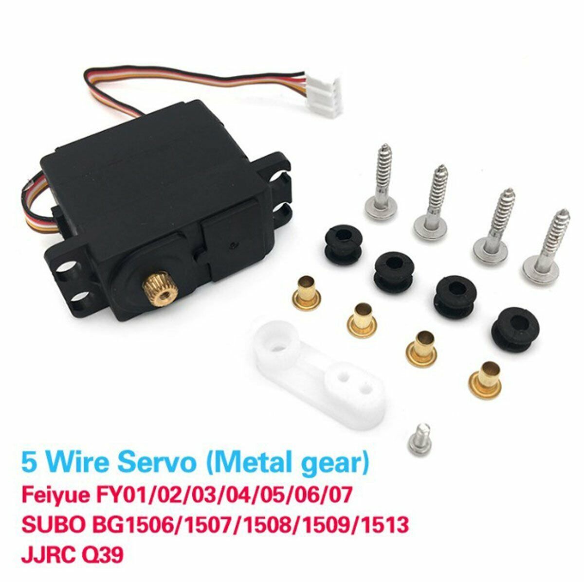 5-Wire Servo w/Metal Gear Upgrade Parts For 1:12 Feiyue FY-S