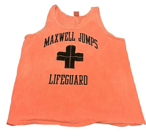 NilePerch / いちごワッペンカットソー  アカ O-25-04-14-034-LO-TO-OW-ZY Vtg Lifeguard Tank Top T Shirt Single Stitch Pink Sz L Fruit