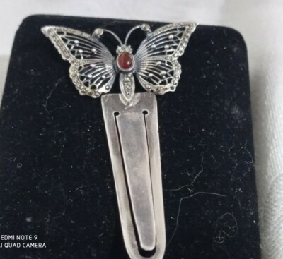 Segnalibro gufo ossidato in argento sterling 925 marchiato di JewelAriDesigns - Italia