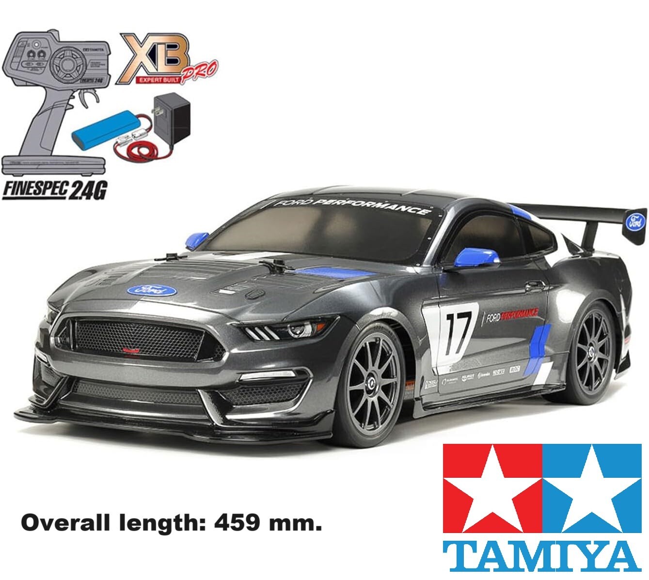 ホビーラジコン TAMIYA 42104 TAMIYA 1/10 RC Car XB No.218 FORD MUSTANG GT4 Ready To Run