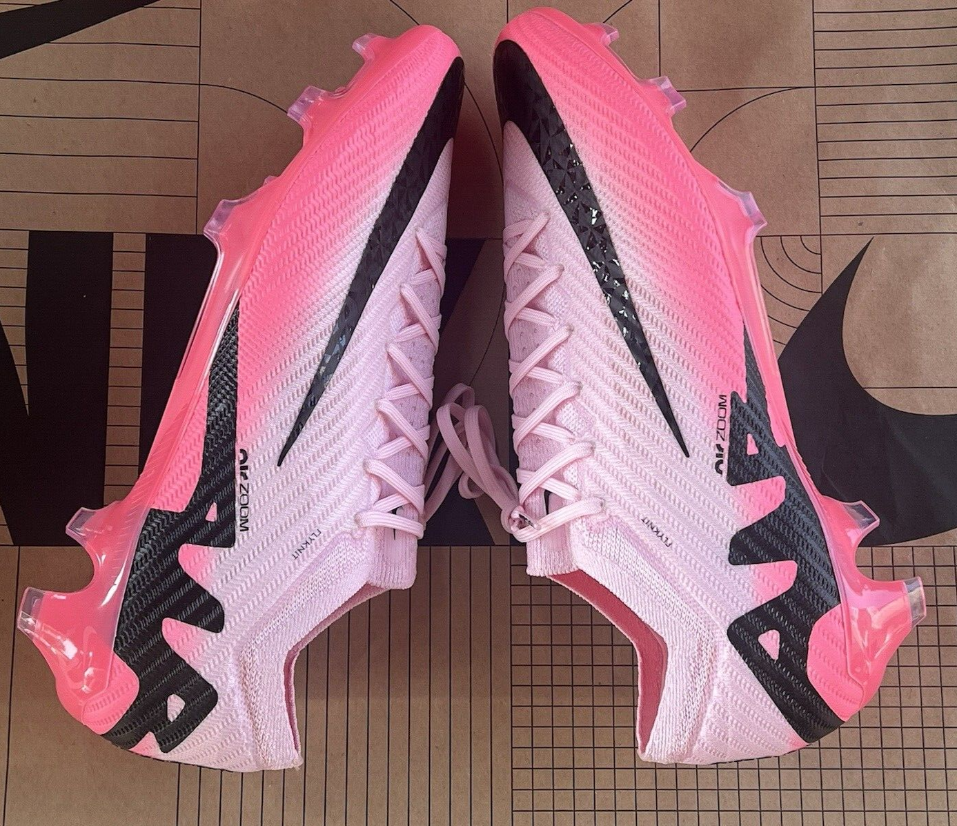 Pre-owned Nike Zoom Mercurial Vapor 15 Elite Soccer Cleats Pink Mens 11.5