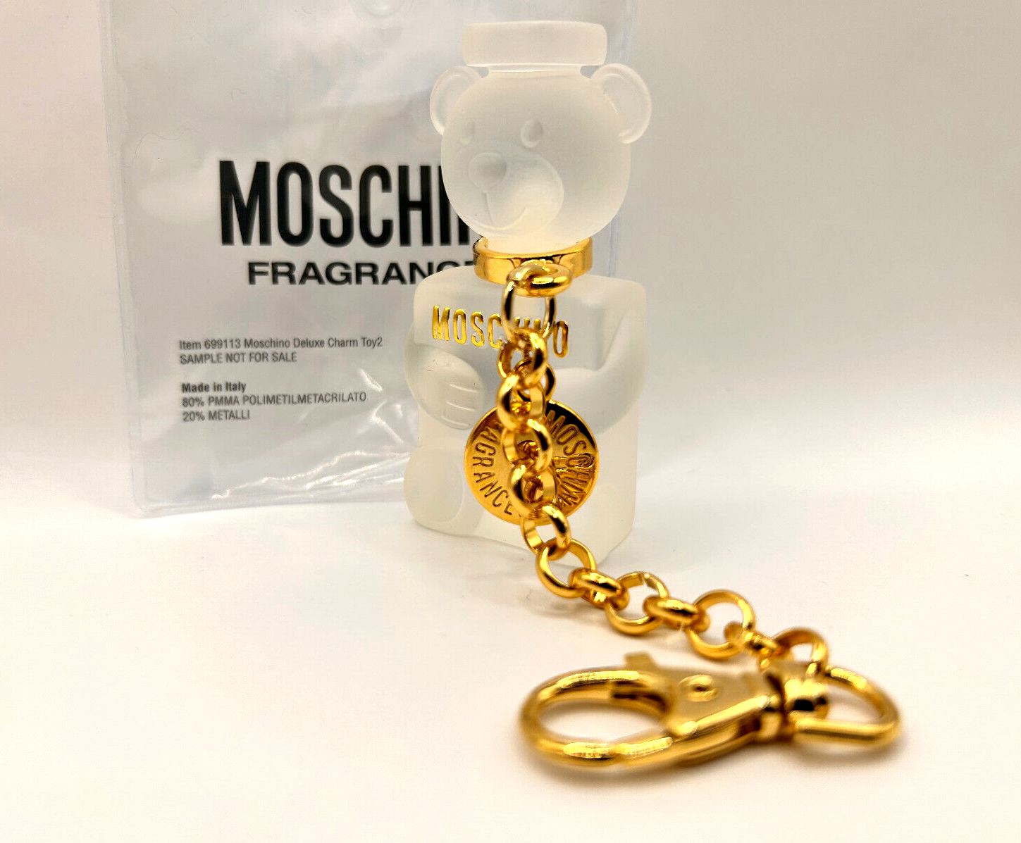 Moschino Fragrances Toy 2 keychain bag charm teddy bear perfume ...