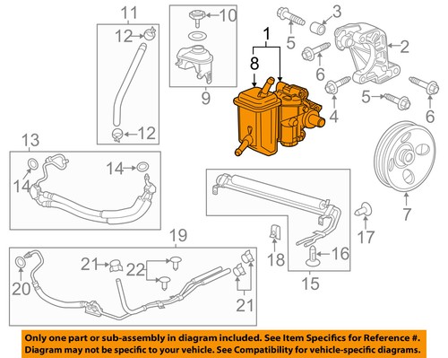 Chevrolet GM OEM 12-13 Impala-Power Steering Pump 22866404