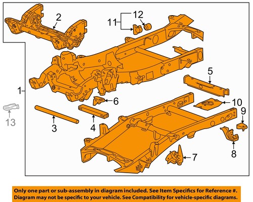 GM OEM 06-14 G6 Frame Frame Components-Frame Assy 22832071 GM OEM 06-14 G6 Frame Frame Components-Frame Assy 22832071