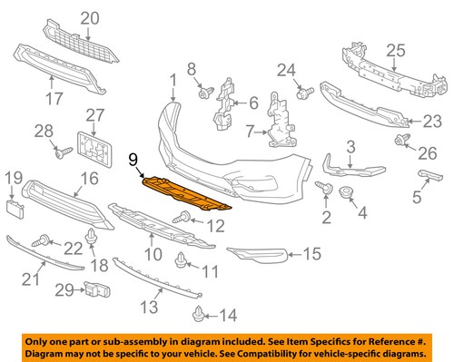Genuine Honda Accord Ont Bumper Lower Duct Fr Bumper t2aa00 Car Truck Parts Tatech Auto Parts And Vehicles