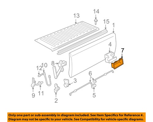 GM OEM Tail Gate Tailgate Hatch-Handle 20955300