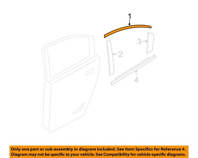 MAZDA OEM 10-13 3 Exterior-Rear-Applique Window Trim Right BBM4508V2