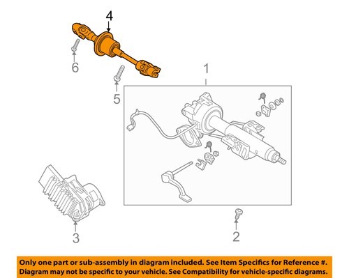 GM OEM Steering Column-Intermediate Shaft 20821325 | eBay