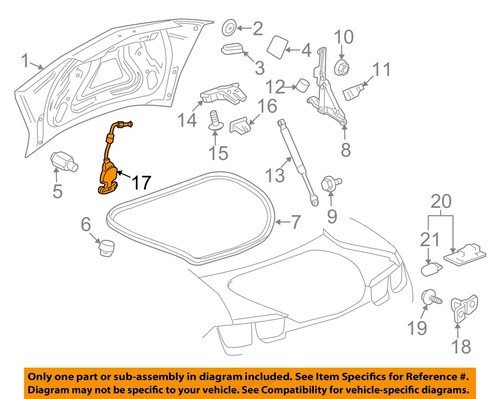 その他 JR_Y GM OEM 10-15 Camaro Trunk Lid Lid Components-Emergency