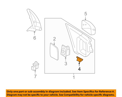 FORD OEM F-150 Door Side Rear View Mirror-Puddle Light Lamp Left FL3Z13B375A