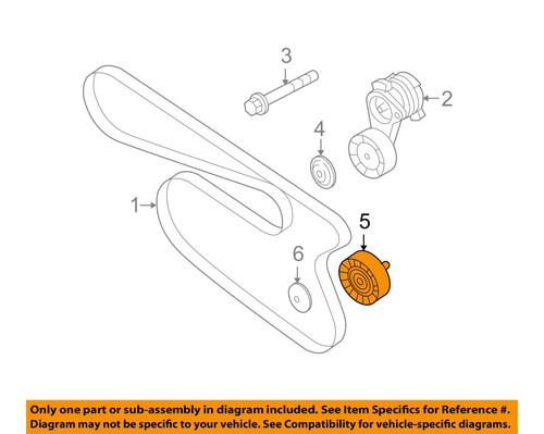 Bmw Oem 07 13 328i Serpentine Drive Belt Idler Pulley Ebay