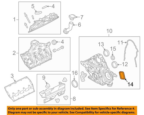 フリンドです。 FORD OEM 11-19 F-250 Super Duty Engine Valve Timing Covers