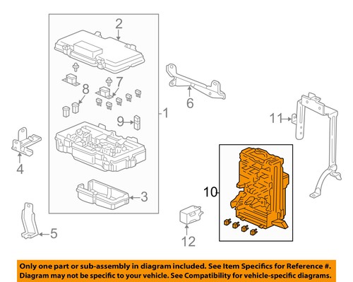Acura HONDA OEM 05-06 RSX-Electrical Fuse & Relay Box ... 06 rsx fuse box accessory 