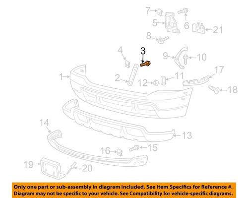 パーツ BR9000 FORD OEM 85-23 E-150 Front Bumper Bumper Components-Mount