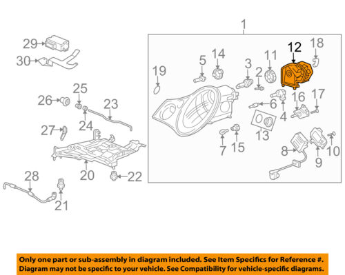 Porsche 996 Bulb Chart