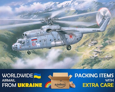 Mi-6 Soviet Helicopter, Late 1957 Year 1/72 Scale Plastic Model Kit Amodel 72131