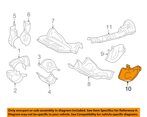 SUBARU OEM 11-13 Forester 2.5L Heat Shields-Exhaust-Heat ... subaru forester heat shield diagram 