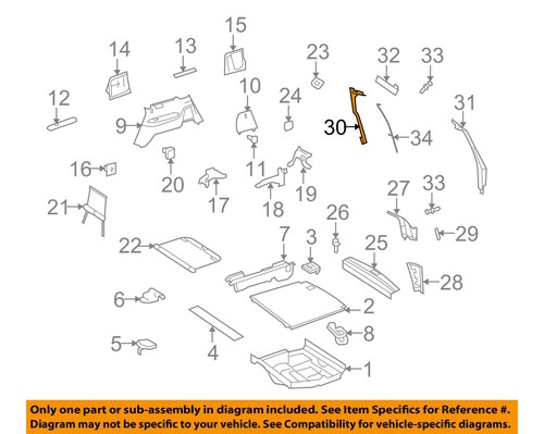 MERCEDES OEM 07-12 GL450 Interior-Rear-Opening Trim Right