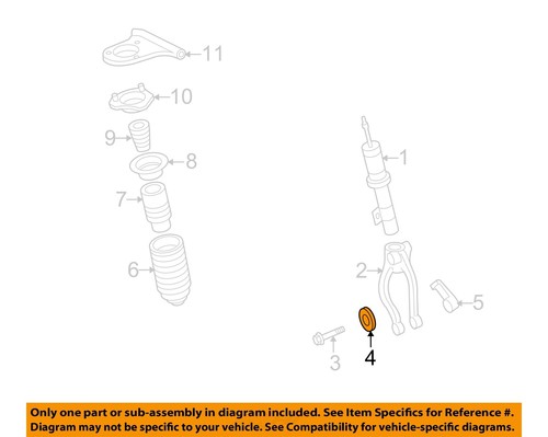 FORD OEM 06-12 Fusion Struts Components-Strut Mount Damper