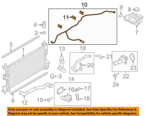 FORD OEM Focus Radiator Coolant-Recovery Tank Bottle ... ford focus heater diagram 